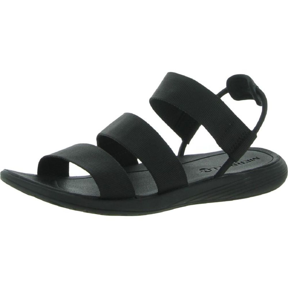 NEW Merrell Womens Duskair Calais Black Backstrap Slip On Flat Sandals Shoes